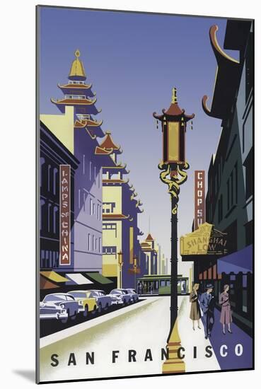 San Francisco Chinatown-null-Mounted Giclee Print