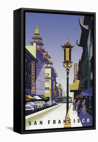 San Francisco Chinatown-null-Framed Stretched Canvas