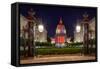 San Francisco City Hall in Rainbow Colors-nstanev-Framed Stretched Canvas