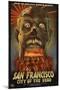 San Francisco City of the Dead Zombie Attack-Lantern Press-Mounted Art Print