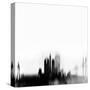 San Francisco City Skyline - Black-NaxArt-Stretched Canvas