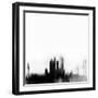 San Francisco City Skyline - Black-NaxArt-Framed Art Print
