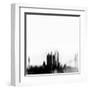 San Francisco City Skyline - Black-NaxArt-Framed Art Print