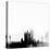 San Francisco City Skyline - Black-NaxArt-Stretched Canvas