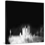 San Francisco City Skyline - White-NaxArt-Stretched Canvas