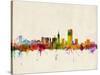 San Francisco City Skyline-Michael Tompsett-Stretched Canvas