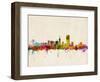 San Francisco City Skyline-Michael Tompsett-Framed Art Print