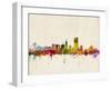 San Francisco City Skyline-Michael Tompsett-Framed Art Print