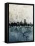 San Francisco City Skyline-Michael Tompsett-Framed Stretched Canvas