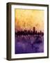 San Francisco City Skyline-Michael Tompsett-Framed Art Print