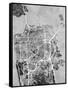 San Francisco City Street Map-Tompsett Michael-Framed Stretched Canvas