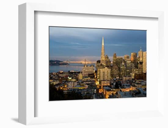 San Francisco-City Sunset-null-Framed Art Print