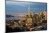 San Francisco-City Sunset-null-Mounted Art Print