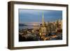 San Francisco-City Sunset-null-Framed Art Print