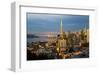 San Francisco-City Sunset-null-Framed Art Print