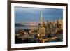 San Francisco-City Sunset-null-Framed Art Print