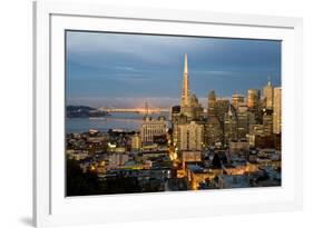 San Francisco-City Sunset-null-Framed Art Print