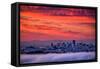 San Francisco Cityscape at Sunrise and Sweet Candy Skies-Vincent James-Framed Stretched Canvas