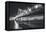 San Francisco Cityscape in Black and White, Bay Bridge-Vincent James-Framed Stretched Canvas