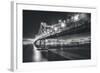 San Francisco Cityscape in Black and White, Bay Bridge-Vincent James-Framed Photographic Print