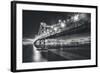 San Francisco Cityscape in Black and White, Bay Bridge-Vincent James-Framed Photographic Print