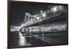 San Francisco Cityscape in Black and White, Bay Bridge-Vincent James-Framed Photographic Print