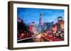 San Francisco - Columbus St with Cafe Vesuvio-Markus Bleichner-Framed Premium Giclee Print