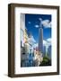 San Francisco Downtown. Famous Typical Buildings in Front. California Theme.-IM_photo-Framed Photographic Print