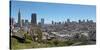 San Francisco downtown skyline and Chinatown district, California, USA-null-Stretched Canvas