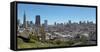 San Francisco downtown skyline and Chinatown district, California, USA-null-Framed Stretched Canvas