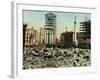 San Francisco Earthquake 1906. the Ruins of Union Square Surrounded by Destruction-null-Framed Photographic Print