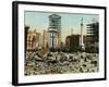 San Francisco Earthquake 1906. the Ruins of Union Square Surrounded by Destruction-null-Framed Photographic Print
