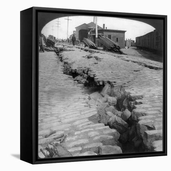 San Francisco Earthquake-null-Framed Stretched Canvas