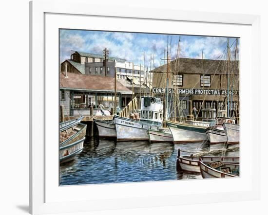 San Francisco Fishrman's Wharf 1941-Stanton Manolakas-Framed Giclee Print