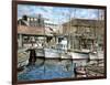 San Francisco Fishrman's Wharf 1941-Stanton Manolakas-Framed Giclee Print