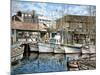 San Francisco Fishrman's Wharf 1941-Stanton Manolakas-Mounted Giclee Print