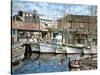 San Francisco Fishrman's Wharf 1941-Stanton Manolakas-Stretched Canvas