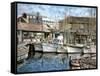 San Francisco Fishrman's Wharf 1941-Stanton Manolakas-Framed Stretched Canvas