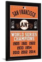 San Francisco Giants - Champions-null-Lamina Framed Poster