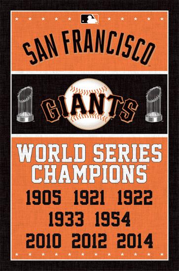 San Francisco Giants - Champions-null-Lamina Framed Poster