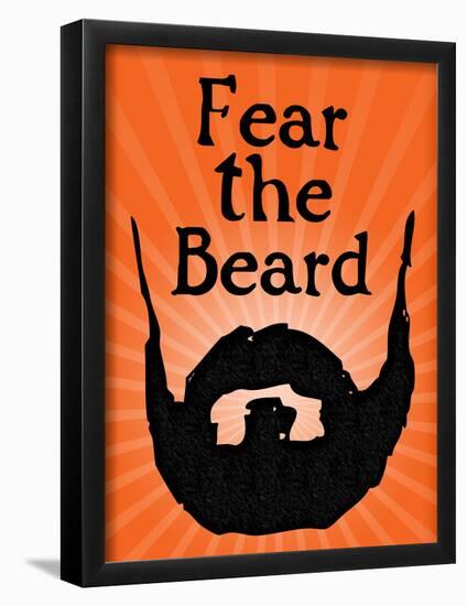 San Francisco Giants Fear The Beard Sports Poster Print-null-Framed Poster