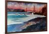 San Francisco Golden Gate at Dawn-Markus Bleichner-Framed Art Print