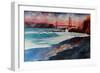 San Francisco Golden Gate at Dawn-Markus Bleichner-Framed Premium Giclee Print