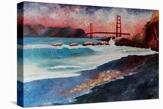 San Francisco Golden Gate at Dawn-Markus Bleichner-Stretched Canvas