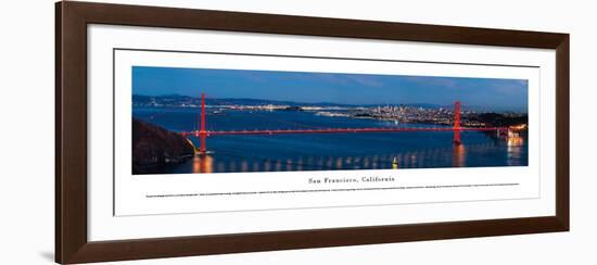 San Francisco - Golden Gate at Night - Unframed-Christopher Gjevre-Framed Art Print