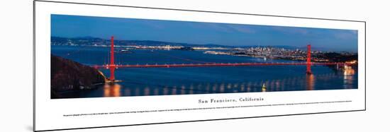 San Francisco - Golden Gate at Night - Unframed-Christopher Gjevre-Mounted Art Print