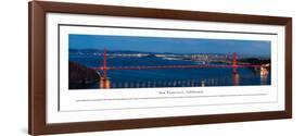 San Francisco - Golden Gate at Night - Unframed-Christopher Gjevre-Framed Art Print