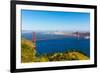 San Francisco Golden Gate Bridge GGB from Marin Headlands in California USA-holbox-Framed Photographic Print