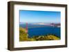 San Francisco Golden Gate Bridge GGB from Marin Headlands in California USA-holbox-Framed Photographic Print