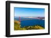 San Francisco Golden Gate Bridge GGB from Marin Headlands in California USA-holbox-Framed Photographic Print